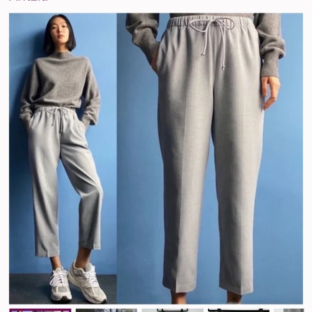 The Group by Babaton Jimmy Oversized bristle clay straight leg pants Sz  S NWOT - Picture 5 of 14